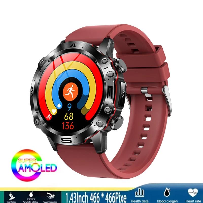 2024 Смарт-часы для мужчин, кровяное давление, кислород в крови, ЭКГ + PPG, Bluetooth-вызов, спортивный фитнес-трекер, умные часы для IOS