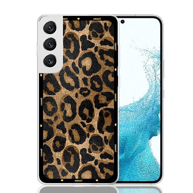 Чехол для телефона с леопардовым принтом для Samsung Galaxy S26 S25 Edge S24 S23 FE S22 Ultra S21 Plus S20 + Fundas Cover Coque Galaxy S2