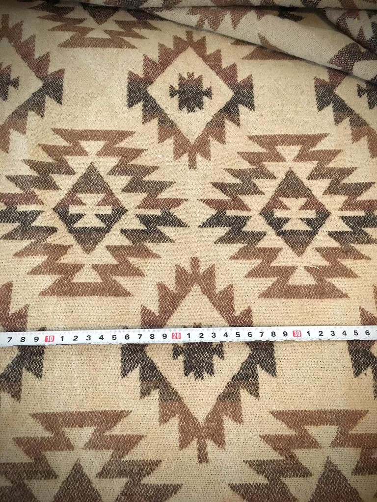 Ethnic Jacquard Thick Fabric Cotton Material Scraps Native Pattern Ortega Craft Materials Craft Supplies Handmade Bags Accessories Making Works Beige