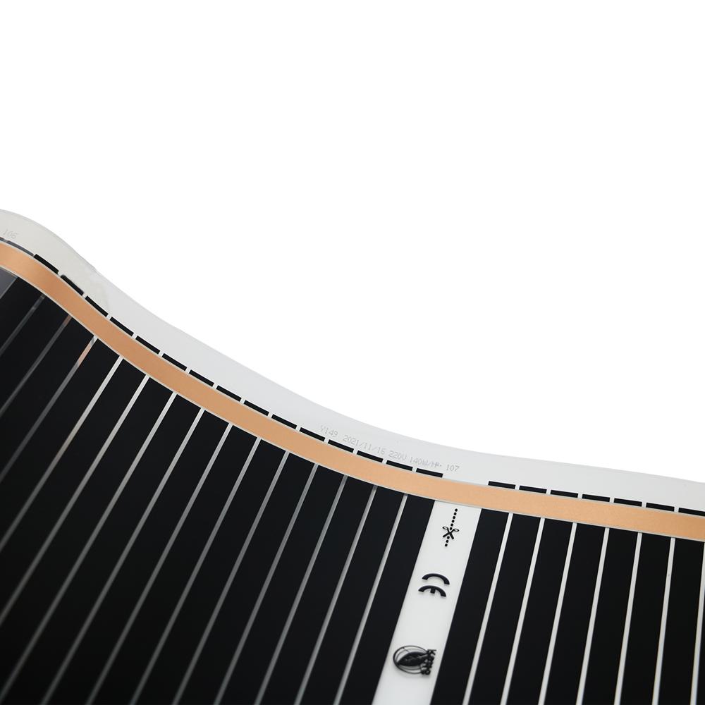 Инфракрасная пленка 80 Вт/м² Электрический теплый пол Ширина 50 см Ремонт дома Теплый 200-240 В Пленка для теплого пола Нагревательный коврик