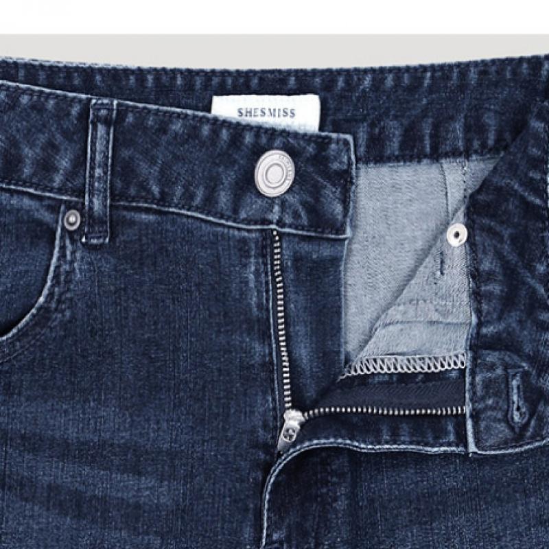  Прямые джинсовые брюки Shismiss Washing Ssmslo22070