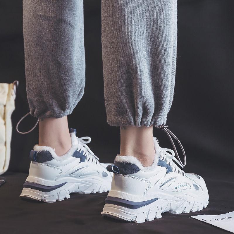 Повседневные женские кроссовки, туфли на платформе со шнуровкой, женская вулканизированная обувь на толстой подошве, удобная обувь