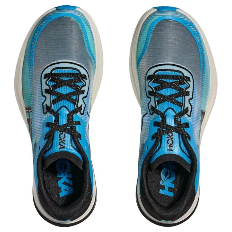 HOKA One One Дышащие, поддерживающие и легкие тренировочные беговые кроссовки Cielo X1 2.0, унисекс, синие кроссовки 1162053-SKYW