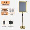 Stainless Steel Vertical Advertising Standee Display Stand for Hotels