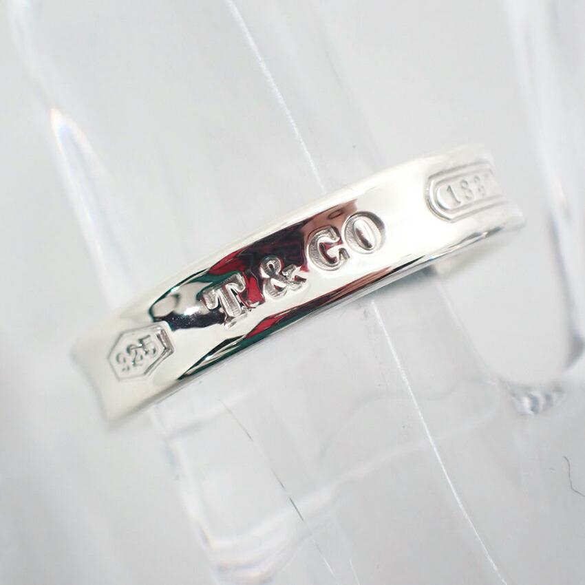 [Б/у] TIFFANY/Tiffany Ag925 1837 узкое кольцо/7.5/g441-58