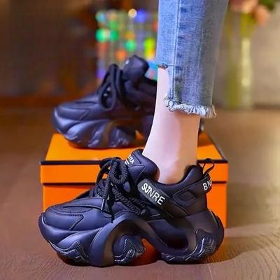 Женская осенняя дизайнерская обувь Sense на платформе, увеличенная на 6 см, универсальная легкая спортивная повседневная обувь