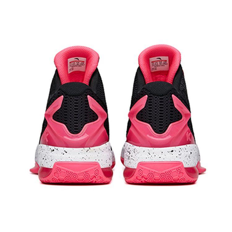 Anta Кроссовки для баскетбола KT3 Team Edition, нескользящие, прочные, среднего размера, мужские, черные, розовые, 11741105-17