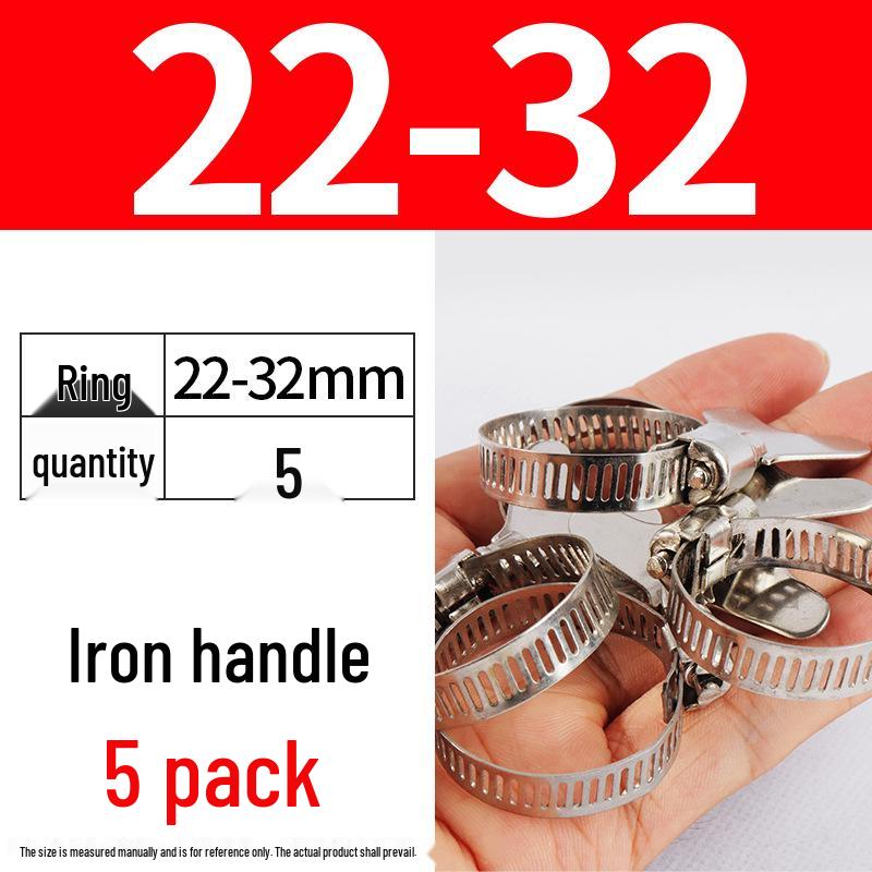 Хомут из нержавеющей стали, лента с ручной затяжкой для водопроводных и воздушных труб