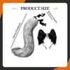 Cat Fox Ears Headband and Tail Photo Prop Party Cosplay Costume for Stage