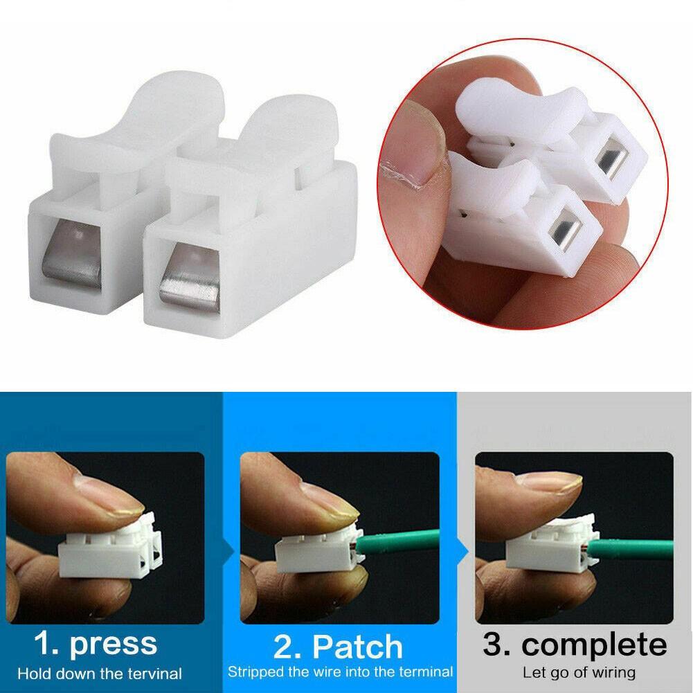 Кабельный зажим Светодиодная лента Увеличивает скорость сборки Номинальный диапазон V