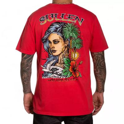 Футболка байкера с татуировкой Sullen Art Collective Surfer Girl Premium