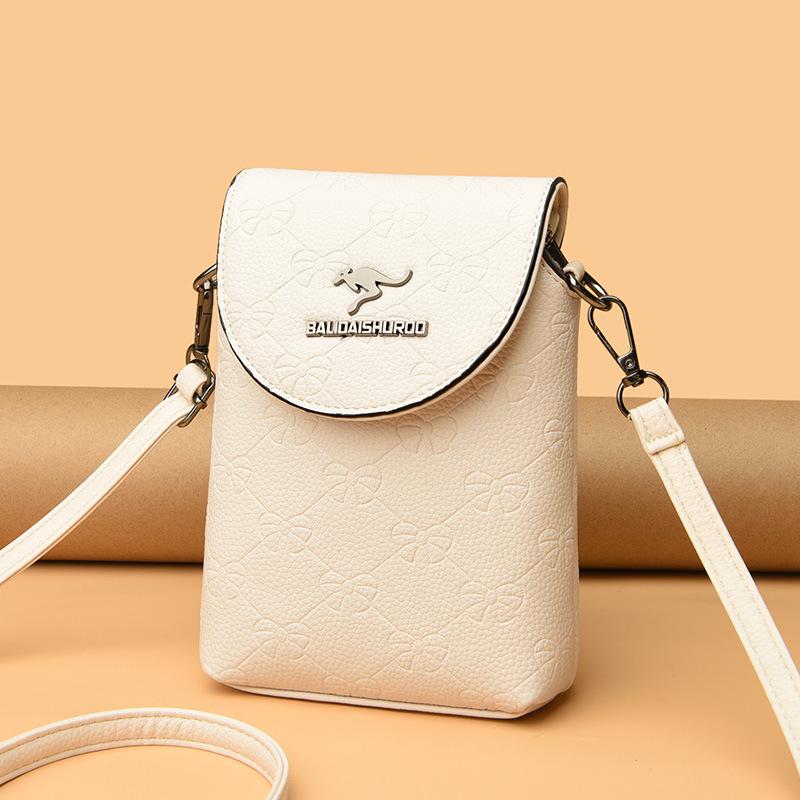 Мягкая кожаная сумка для мобильного телефона, женская модная женская сумка через плечо, ветровая сумка-мессенджер, женская простая и легкая