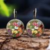Модные серьги Y2K Vintage Marigold Time Gem Flower Ear Buckle