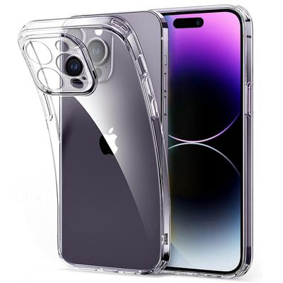 Прозрачный чехол для телефона для iPhone 14 11 12 13 15 Pro Max Силиконовый Мягкий для iPhone XS Max XR X 8 7 6 Plus Прозрачная Задняя Крышка Чехол