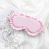 Soft Texture Silk Ruffle Sleep Eye Mask Silk Material Blackout Eye Patches  Better Sleep