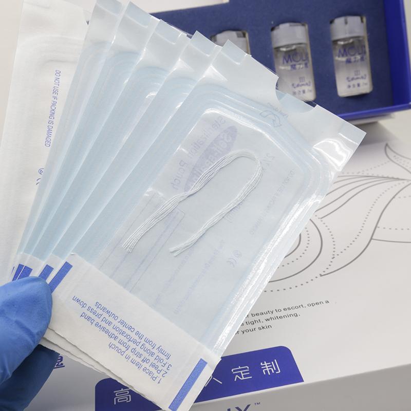 Silk Fibroin Thread Fadenlifting Line Carving Essence Collagen Facial Thread for Lifting Anti-aging Hyaluronic Skin Tightening