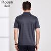 [Acetate Fiber&Mulberry Silk] Short Sleeve Collar T-shirt Business Casual Loose Polo Shirt Skin friendly and Smooth