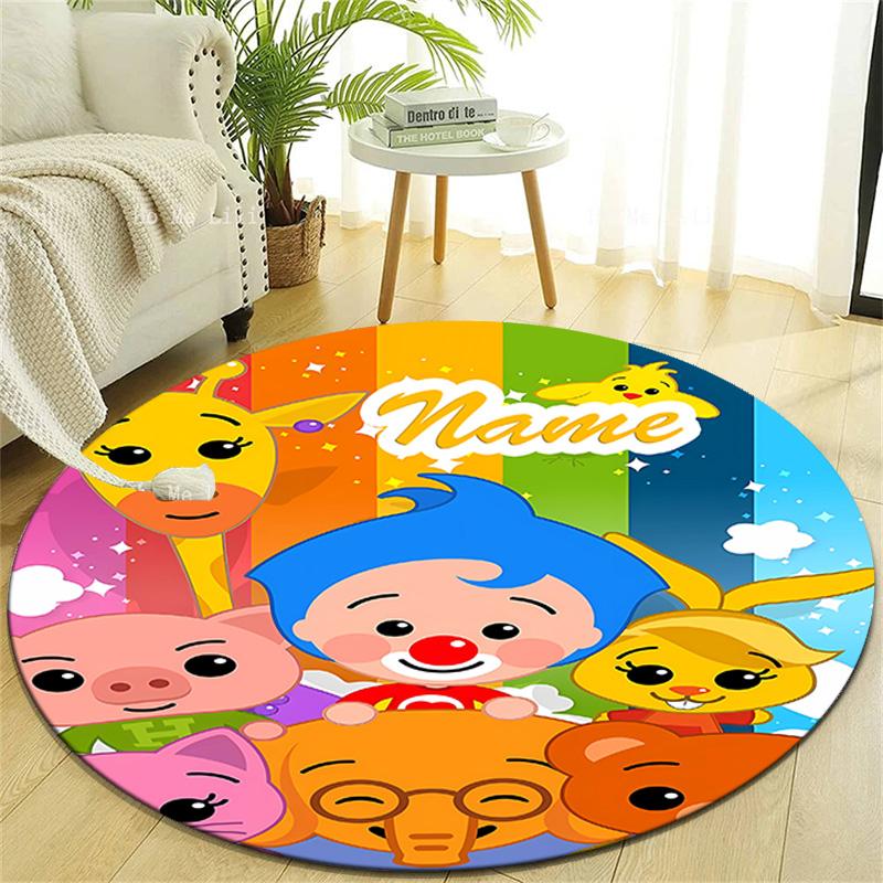 Personalized F-Flim Flim Round Chair Office Rug - Perfect for Mat, Office Chair & More - Ideal Gift for Birthdays and Holidays