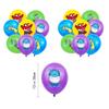 Inside Head Birthday Decoration Party Set Inside Out Movie Character Anime Disney Children Cute Funny Boys Girls Purple Blue Green Happy Birthday
