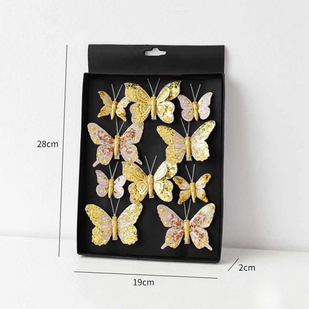 Butterfly Christmas Decoration Handmade Butterfly Set