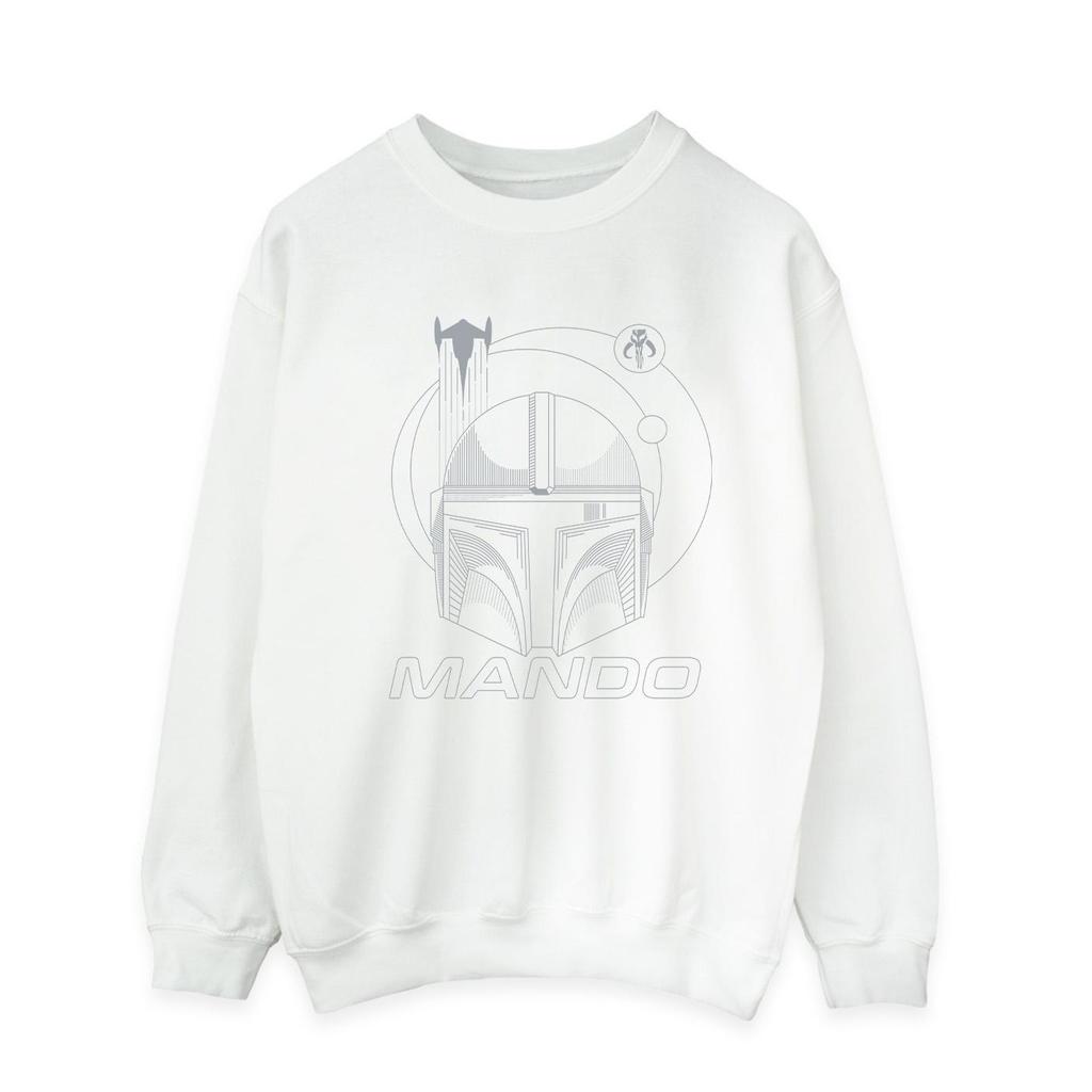 Star Wars Mens The Mandalorian Rings Helmet Sweatshirt