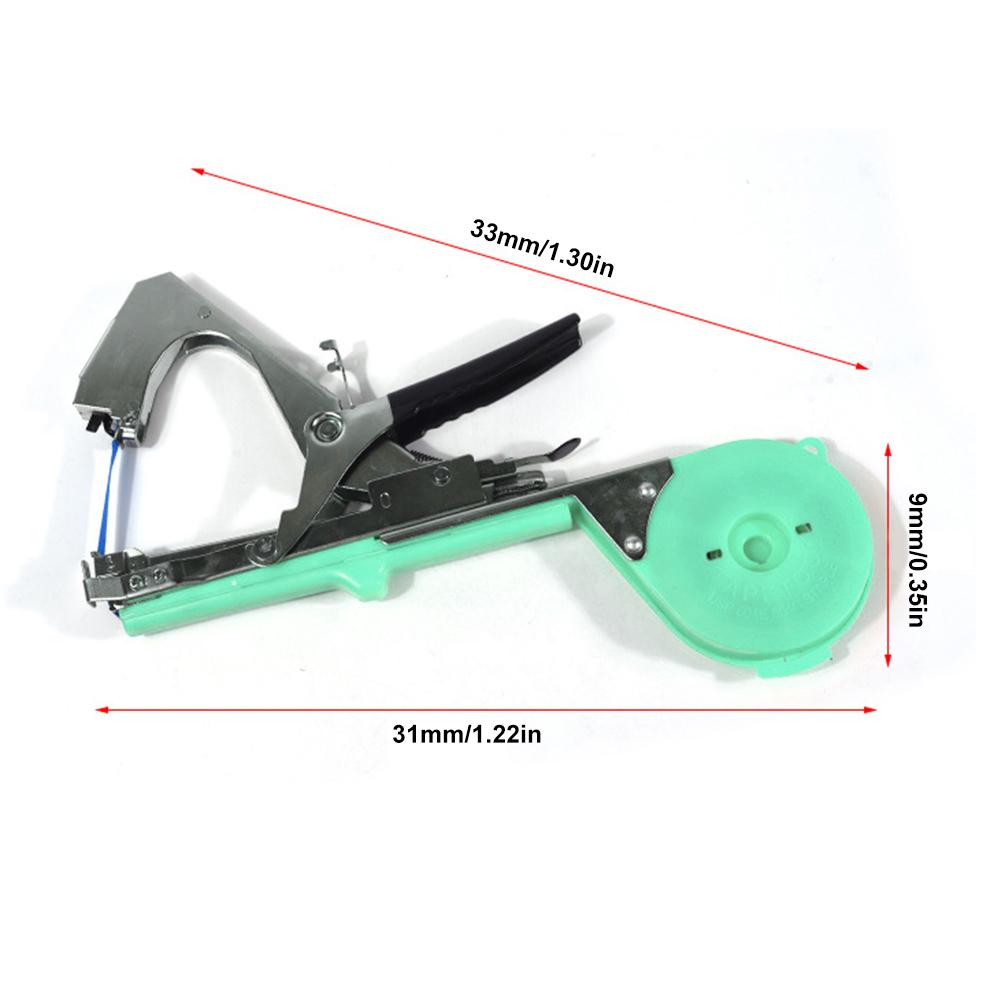 Garden Plant Tapetool Plant Tying Machine with 10 Rolls Tape 1 Box Staples for Vegetable Grape Tomato Cucumber Pepper Flower
