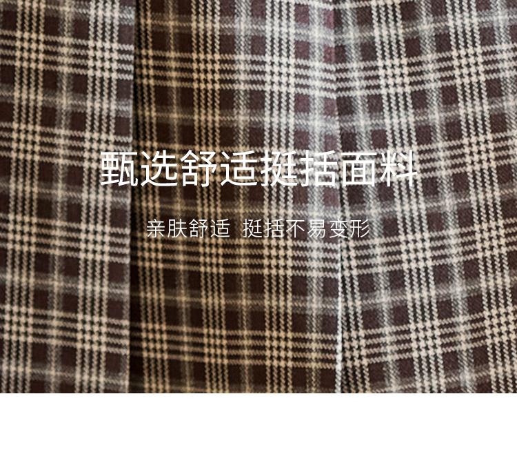 Casual retro plaid jacket for women, 2025 Spring and Autumn loose short suit