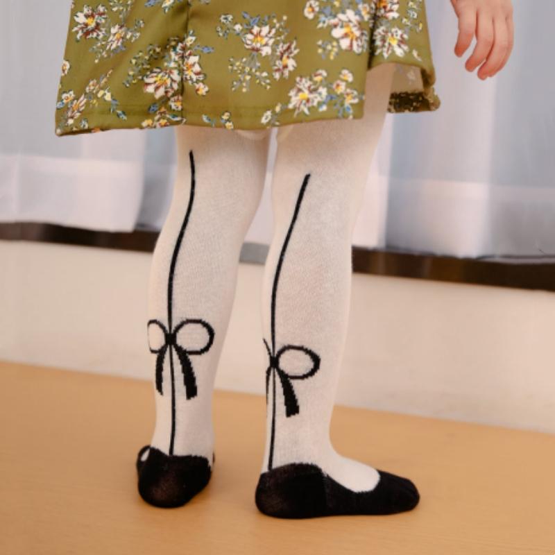 Детские колготки Весенне-осенние колготки для детей Колготки с бантом для девочки Балетные колготки для малышей Леггинсы для младенцев Брюки с PP