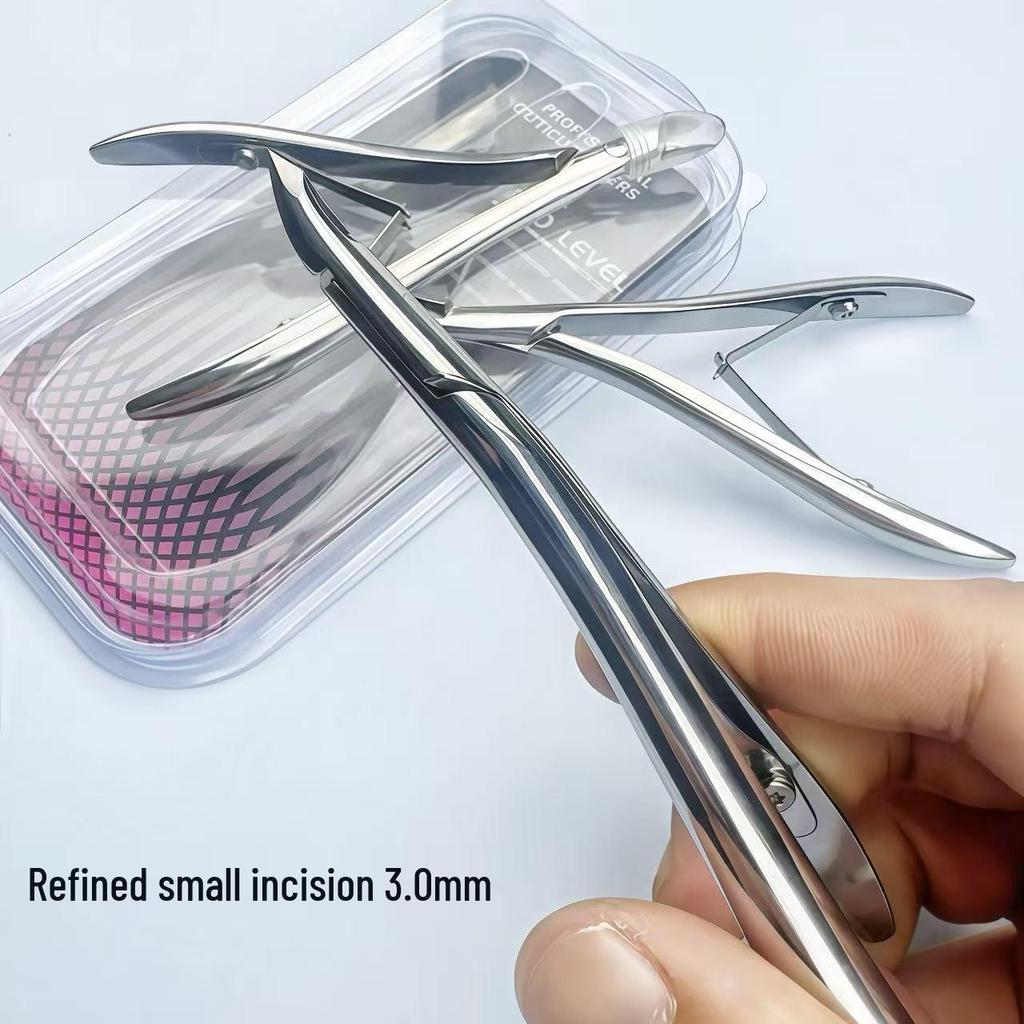 Swan 3.0mm PRO Cuticle Scissors - Small Blade, Stainless Steel, Professional Nail Technician Tool