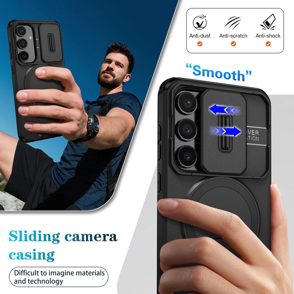Чехол-крышка для объектива для Samsung Galaxy S25 FE S24 Plus S25 Ultra 5G с подставкой, сверхпрочные бронированные чехлы