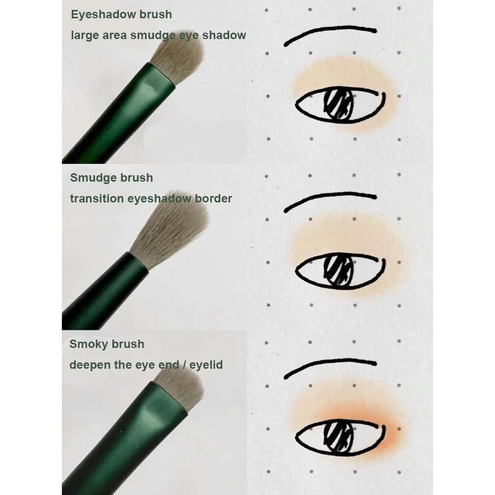 13 PCS Makeup Brushes Set Eye Shadow Foundation Women Cosmetic Brush Eyeshadow Blush Beauty Soft Make Up Tools Bag