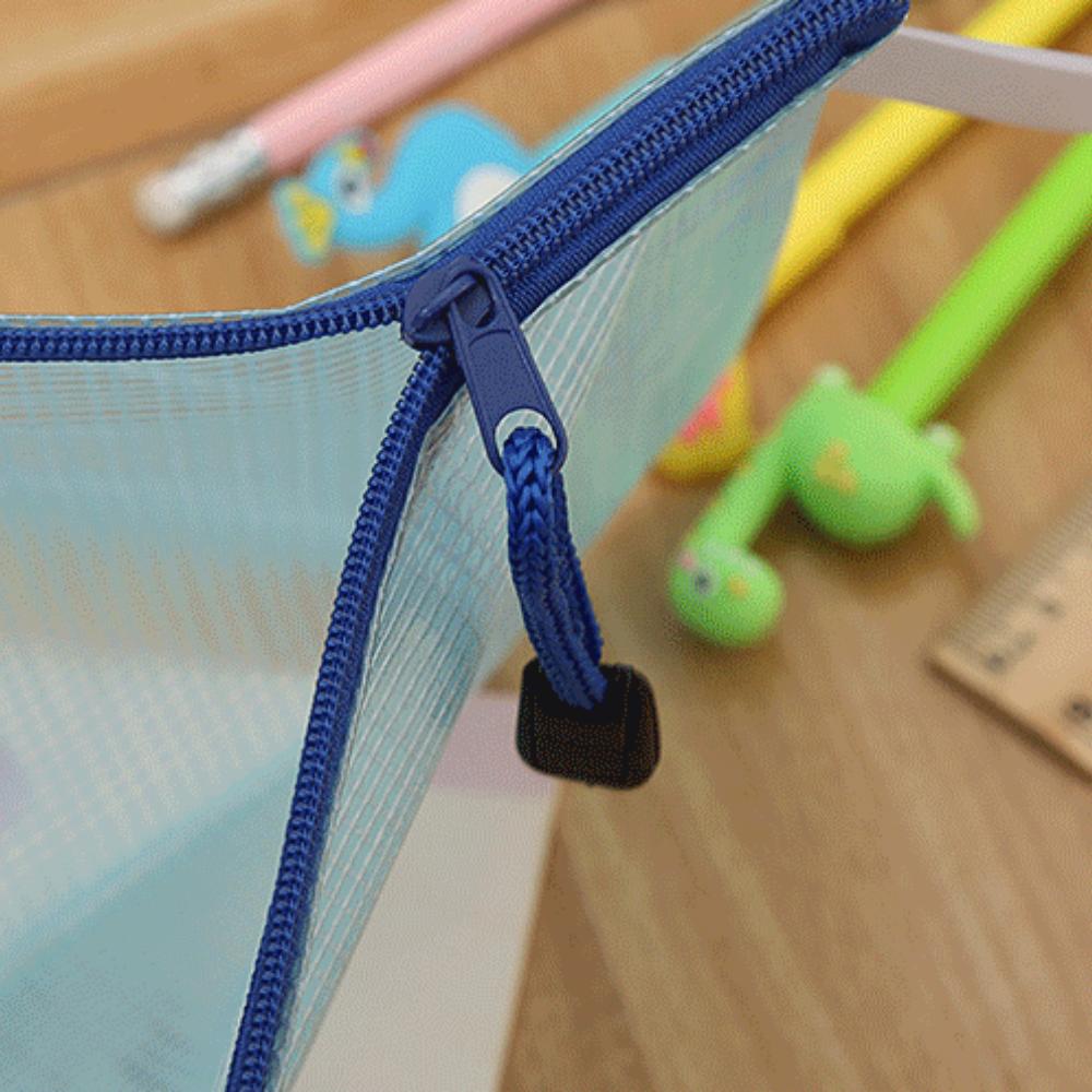 5 шт. Папка для хранения канцелярских товаров, сетчатый карман на молнии формата А5, микс цветов, сумка для документов, папки на молнии, школьные и офисные принадлежности