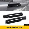 2x Декоративная рамка-накладка на ручку подлокотника двери, Глянцевый черный, Для Ford Mustang 15-25