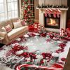 Christmas Rug Festive Carpet For Live Room Large Area Rug Bedroom Rug Soft Doormat Welcome Mat Home Decoration