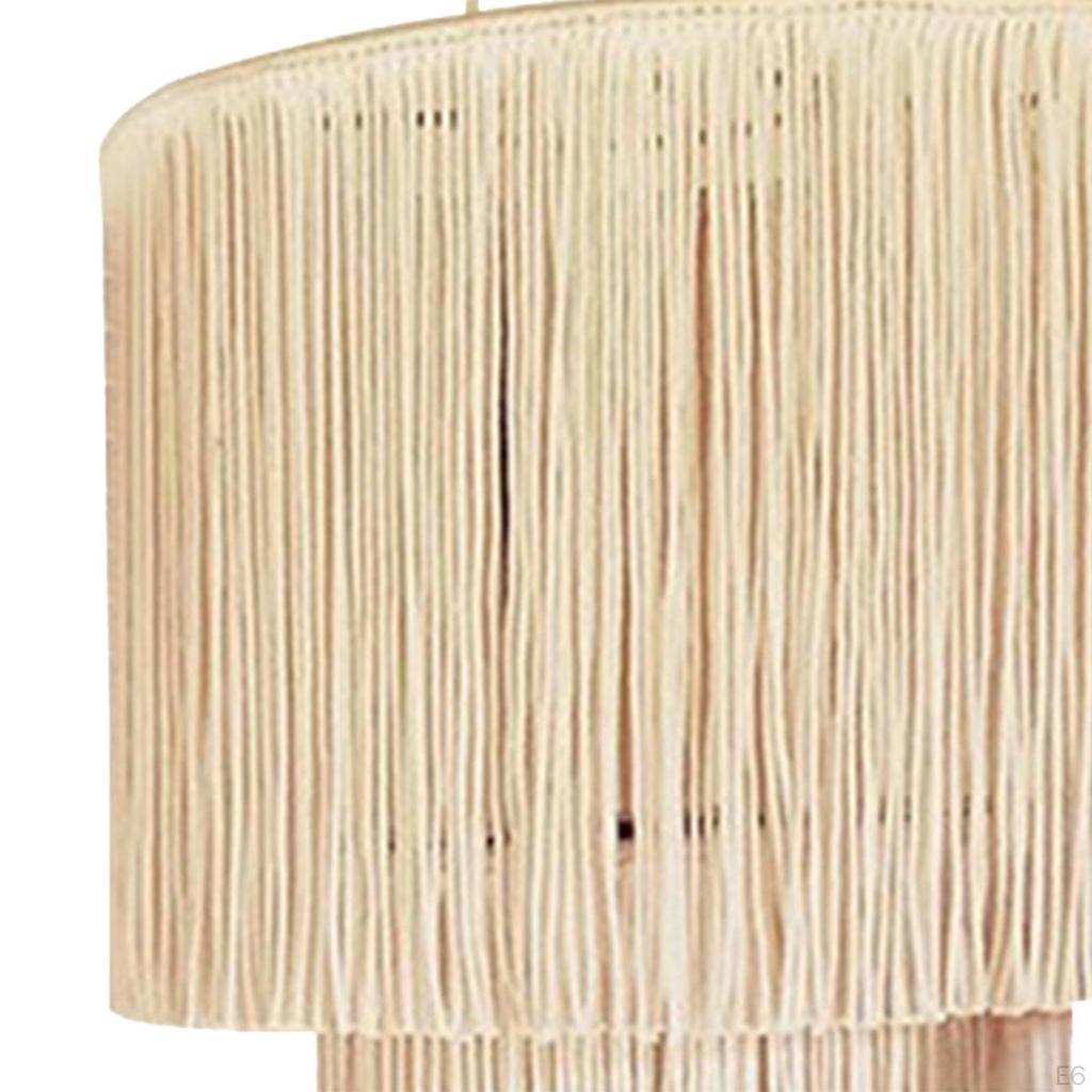 Handcrafted Boho Macrame Pendant Light Fixture for Modern Home Decor