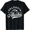 Винтажная футболка-сувенир из Селдовии, Аляска, АК, Горы, Отпуск