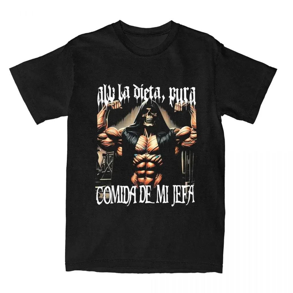 Gym Sports T-shirt Suitable for Training Beach Casual Wear Outdoor Fitness Essential for Tough Guys Pure Cotton Material Man