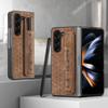 Для Samsung Z Fold 6 5 4 3 Складной Экран Эластичная Телескопическая Кожаная Сумка Наручный Ремешок с Отсеком для Стилуса Чехол для Телефона