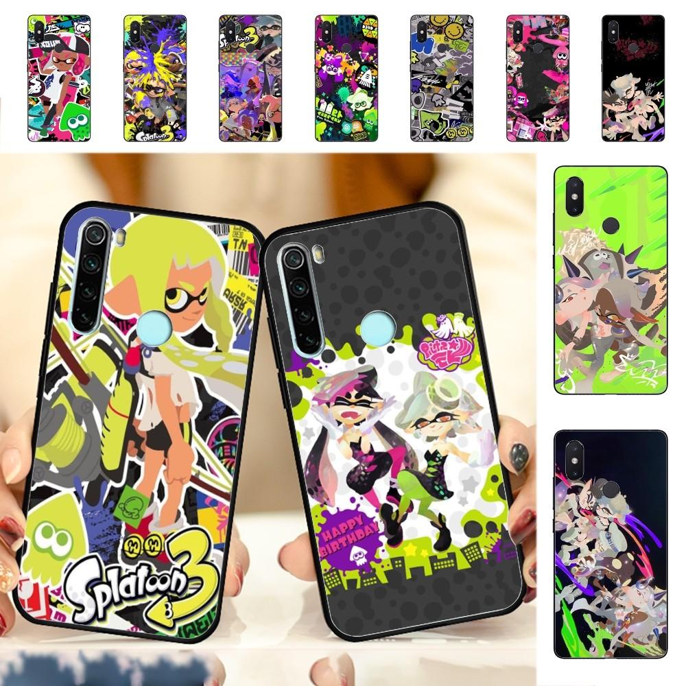 S-Splatoon Game Phone Case For Redmi Note 4 X 5 A 6 7 8 T 9 9S 10 11 11S 11Epro Poco M3 pro