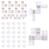 30pcs 3535/2835 LED Strip Connectors 8mm/10mm 4 Pin Connectors L Shape Connectors  LED Strip Lights