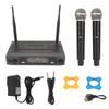 Wireless Microphone System UHF Dual Handheld Dynamic Cordless Microphone Set with LCD Display