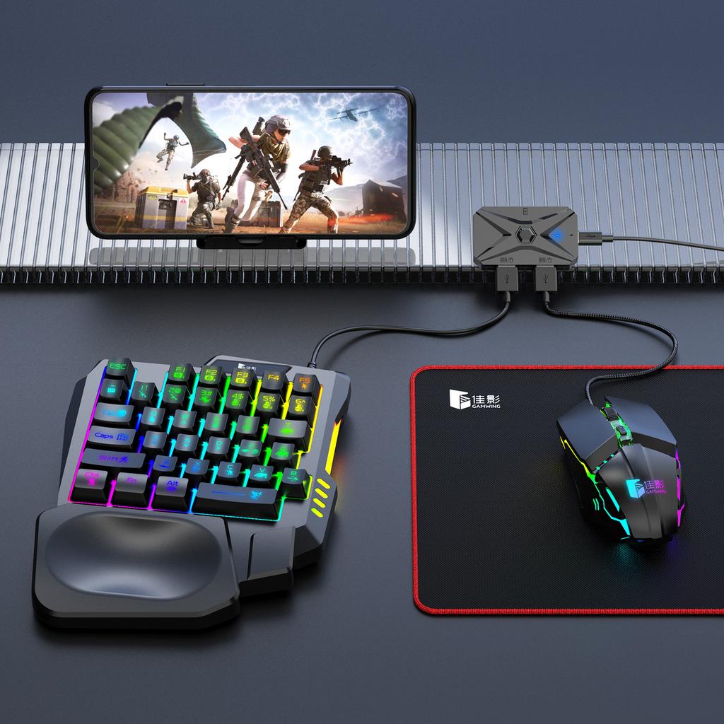 Конвертер Kit для мобильных игр Mobilador Kit Игровая клавиатура Мышь M1 Pro+ 5 в 1 Комбо Bluetooth-соединение Контроллер PUBG CF FF