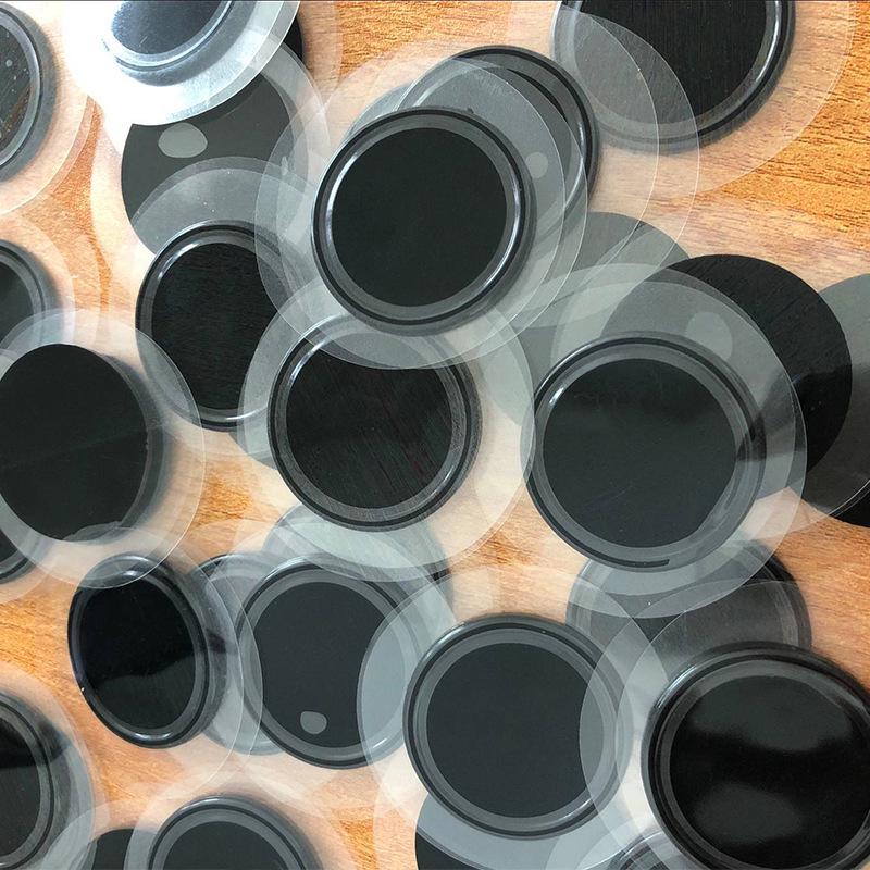 Нано-наклейка Автомобильный противоскользящий коврик: Круглый, Высоковязкий, Термостойкий Держатель для Телефона.