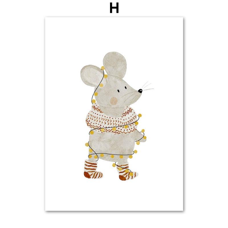 Бохо медведь слон кролик обезьяна воздушный шар настенное искусство холст картины скандинавские постеры и принты настенные картины декор детской комнаты для малышей