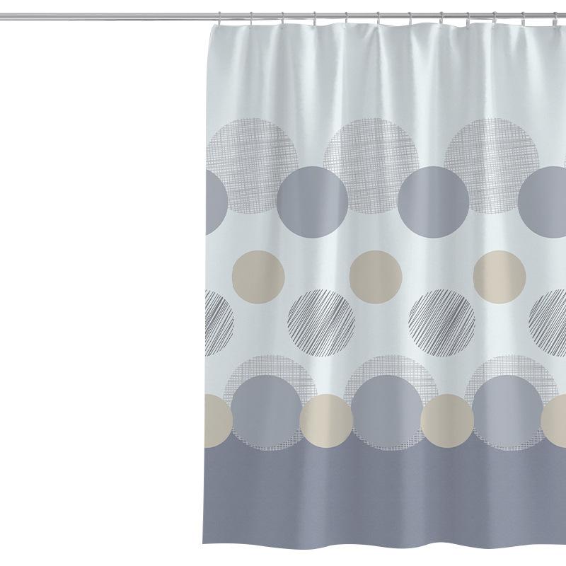 Bathroom Thickened Waterproof Curtain Mildew Proof Shower Curtain Shower Partition Curtain Shower Curtain Bathroom Curtain Free Perforation