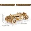 ROKR Grand Prix Car Scale Model 3D Wooden Puzzle MC401