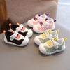 Baby Walking Shoes Toes Capped Non-slip Toddler Kids Flat Shoes Non-slip 2025 New Fashion Boys Girls Sneakers Size 15-25 Comfort