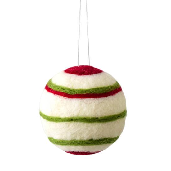 Шерстяной шар Рождественское украшение Ручная работа Войлочные шары Подвеска на рождественскую елку