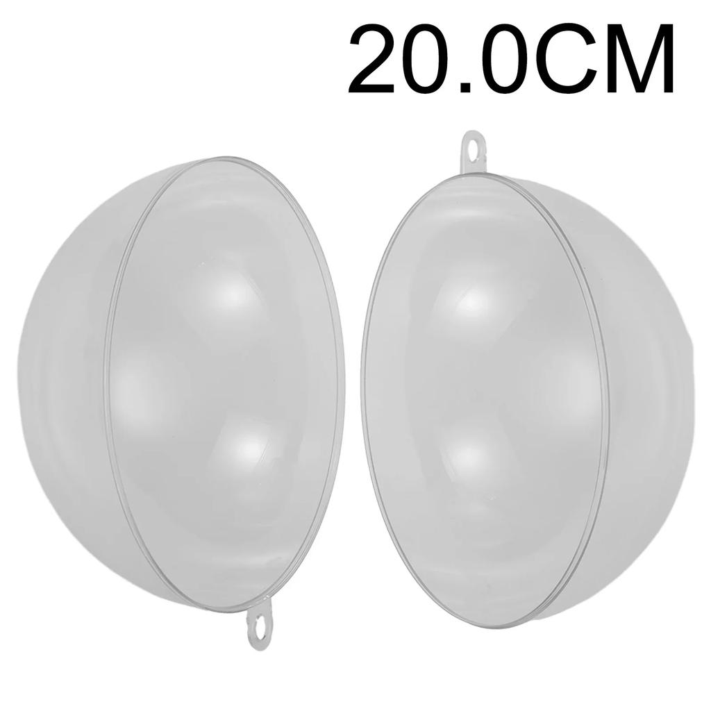 1 шт. Прозрачный пластиковый акриловый крафт Рождественский шар-елка Безделушки Декор DIY Украшение Рождественская подарочная коробка Шар