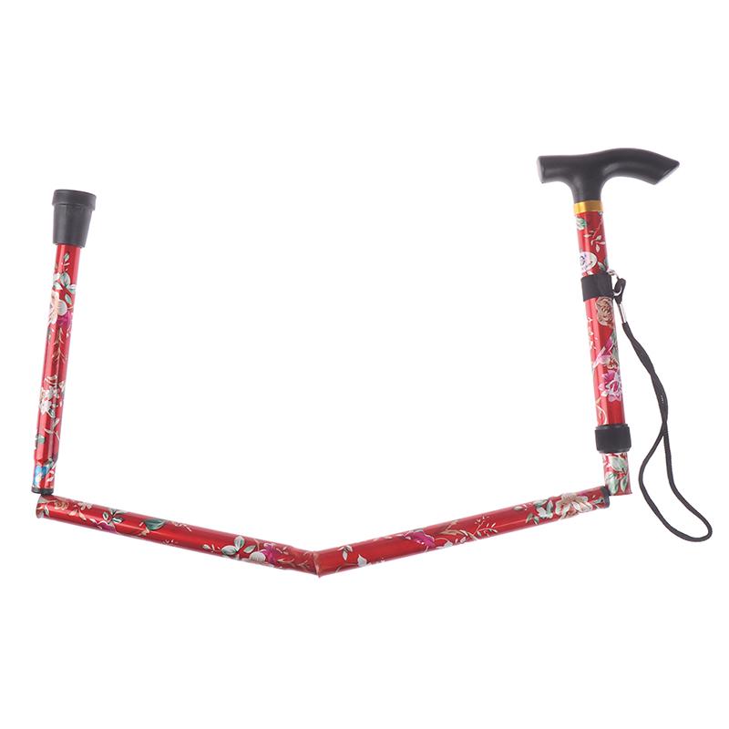 1шт алюминиевый сплав пятисекционная складная трость Т-образный руль безопасная трость